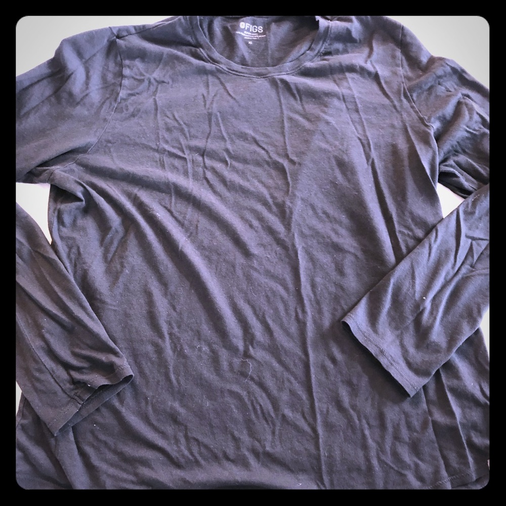 Figs XL Black longsleeve underscrub shirt